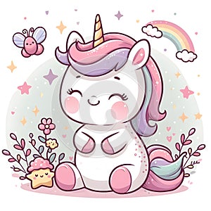 Beautiful cute adorable Unicorn