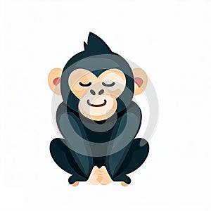 Beautiful cute ape , generate by ai.