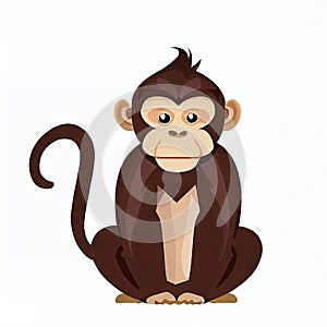 Beautiful cute ape , generate by ai.