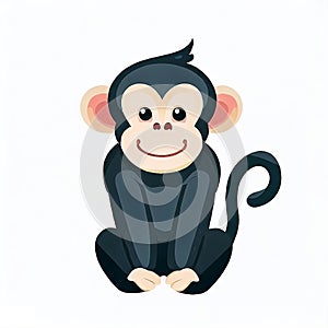 Beautiful cute ape , generate by ai.