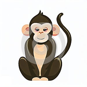 Beautiful cute ape , generate by ai.