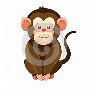 Beautiful cute ape , generate by ai.