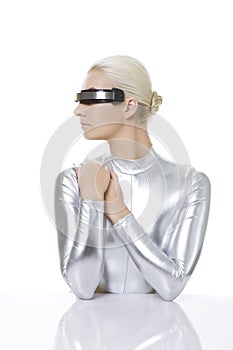 Beautiful cyber woman