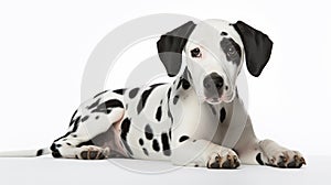 Beautiful Dalmatian Dog with black Ears