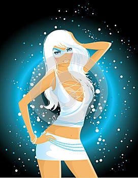 Beautiful dancing girl