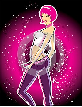 Beautiful dancing girl