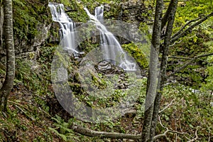 The beautiful Dardagna waterfalls in the Corno alle Scale natural park, Lizzano in Belvedere, Bologna, Italy photo