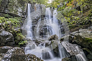 The beautiful Dardagna waterfalls, Corno alle Scale natural park, Lizzano in Belvedere, Italy photo