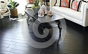 Beautiful dark hard wood flooring i