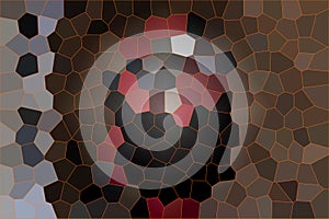 Beautiful Dark mosaic 3d abstract design