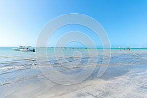 Beautiful day on Barra Grande beach, Maragogi AL Brazil photo