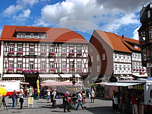 Beautiful day at City Center Wernigerode, Germany