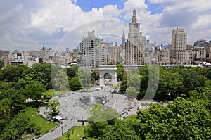 Beautiful day at Union Square, New York City