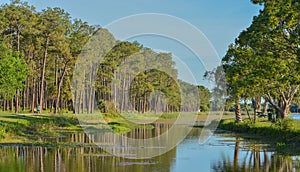 A beautiful day for a walk and the view of the island at John S. Taylor Park in Largo, Florida.