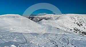 Beautiful day in winter Low Tatras mountains in Slovakia