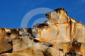 Beautiful decayed granite stone pattern