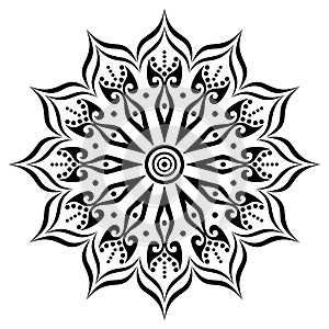 Beautiful Deco Mandala (Vector).