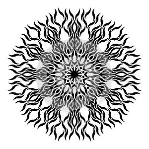 Beautiful Deco Mandala Vector. Decor, december.