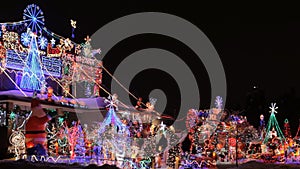 Beautiful Decorated Christmas House in Toronto