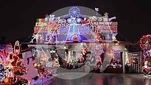 Beautiful Decorated Christmas House in Toronto