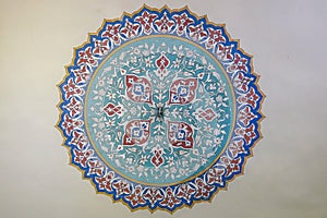 Beautiful decoration on the roof of Topkapi Palace, Istanbul, Turkey