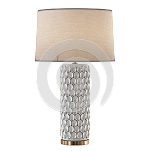 Beautiful decorative table lamp isolated background 3d