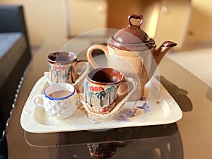 Beautiful and Decorative Tea Pot and Cups