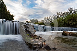 Beautiful deep forest waterfall in South Africa Robertson