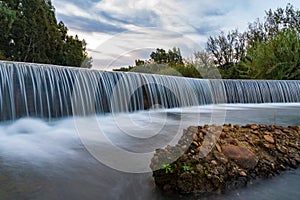 Beautiful deep forest waterfall in South Africa Robertson