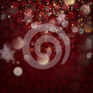 Beautiful deep red winter background. EPS 10 vector