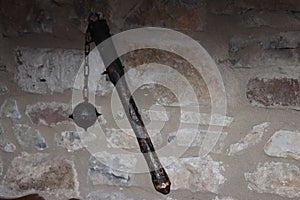 Beautiful defense bat host with chain for very old war