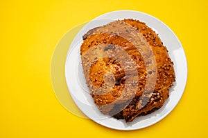 Beautiful delicious homemade Christmas dried fruit cake