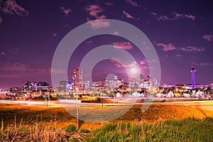 Downtown Denver Colorado Skyline at Night