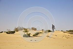 Beautiful Desert landscape view in Dammam Saudi Arabia. 20-June-2023