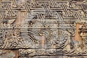 Beautiful designs on Dhamekh Stupa at Sarnath