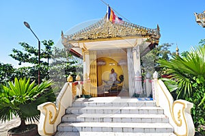 Beautiful detail of the temple of Kyaik Pun Pagoda