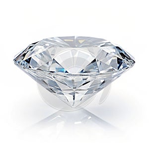 Beautiful diamond isolated on transparent background