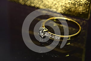 Beautiful diamond ring And impeccable, is the perfect diamond for jewelry and wedding