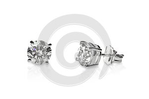 Beautiful Diamond stud earrings photo