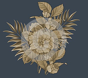 A Beautiful Digital textile Flower Beautiful Digital design luxury flower for textile cloth printing and decoration