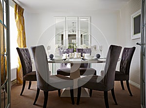 Beautiful dining room in a modern home