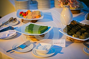 Beautiful dinner table setting.