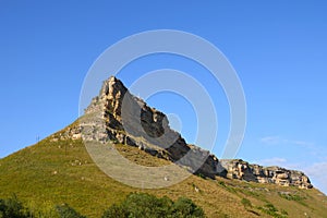 A beautiful, distinguished mountain in Karachay-Cherkessia near