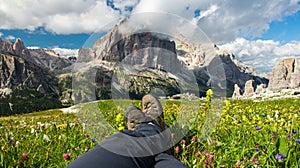 Beautiful Dolomites mountains, Italy