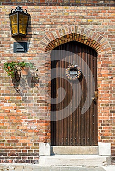 Beautiful door in Bruges, Belgium