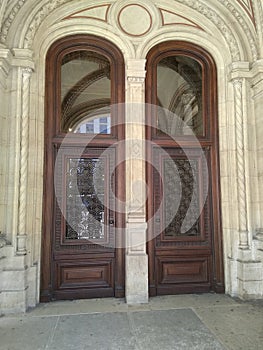 Beautiful door in Vienna in Austria.