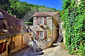 Beautiful Dordogne village of Beynac, France photo