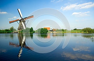 Beautiful dutch windmill