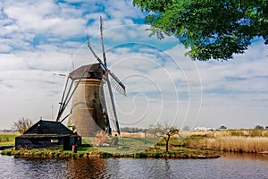 Beautiful dutch windmill house lands