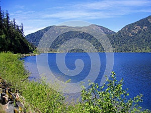 Cameron Lake in Macmillan Provincial Park near Parksville, Vancouver Island, British Columbia, Canada photo